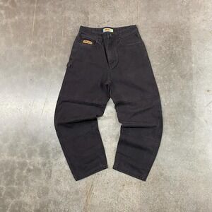 Empyre Double Knee Carpenter Pants  Black Y2K Straight Leg Size 28